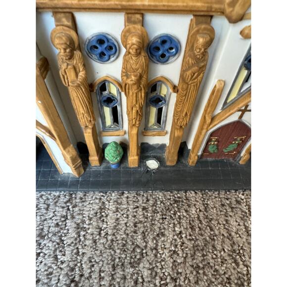 Dept  56 All Saints Corner Church.  *damaged - Picture 4 of 11